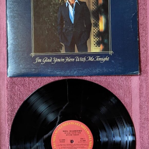 Vintage Vinyl LP - Neil Diamond - I’m Glad You’re Here With Me Tonight c 1977 - Picture 3 of 10